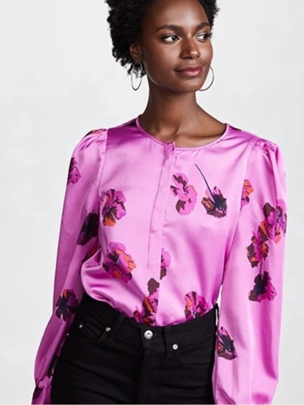 NWT Joie XS Antonela floral button down shirt
